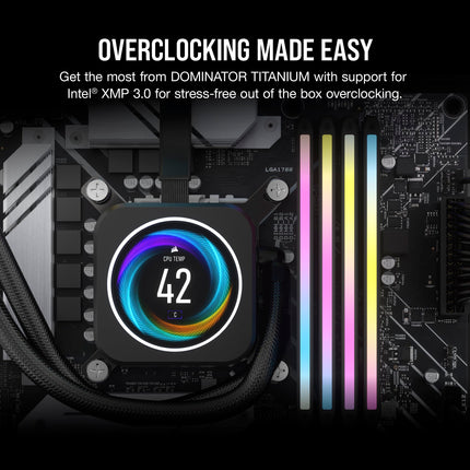 Corsair DOMINATOR TITANIUM RGB 96GB DDR5 RAM 6600MHz CL32 Desktop PC RAM