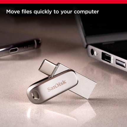 SanDisk Ultra Dual Drive Luxe 128GB USB-C/USB-A USB 3.2 Gen 1 Flash Drive