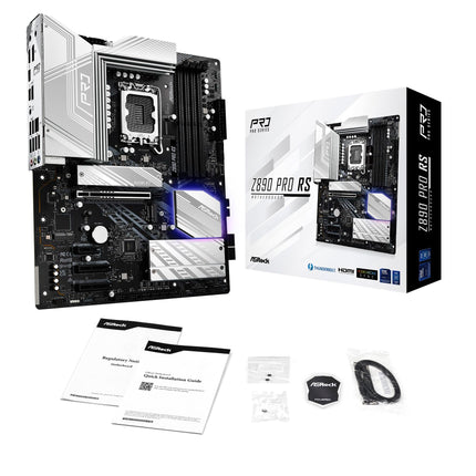 ASRock Z890 Pro RS Z890 LGA 1851 ATX DDR5 PCIe 5.0 Desktop Motherboard