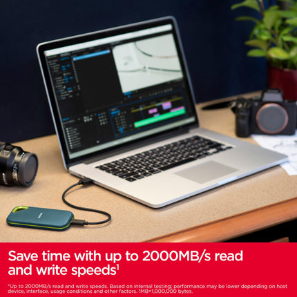 SanDisk Extreme PRO Portable SSD 1TB USB-C Gen 2x2 Up to 2000MB/s Monterey