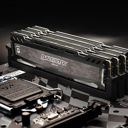 Crucial Ballistix Sport LT 64GB 4 x 16GB DDR4 2400MHz UDIMM Desktop RAM
