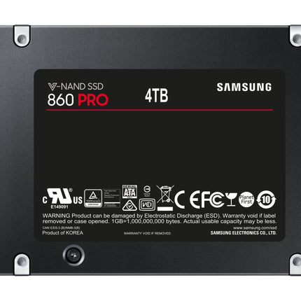 Samsung 860 PRO 4 TB SATA 2.5 Inch Internal Solid State Drive (SSD) (MZ-76P4T0), Black