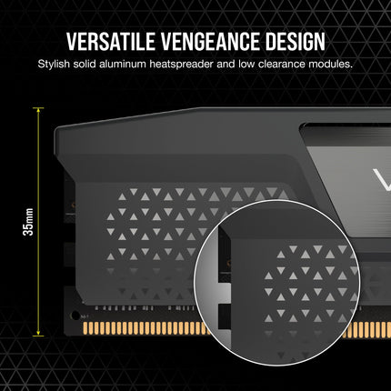 Corsair Vengeance 96GB 2 x 48GB DDR5 6000MHz CL36 UDIMM Desktop RAM Kit