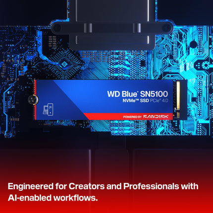 Western Digital WD Blue SN5100 500GB NVMe SSD, PCIe 4.0 x4, Internal SSD