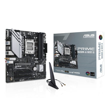 ASUS PRIME B650M-A WiFi II B650 AM5 Micro-ATX DDR5 Desktop Motherboard