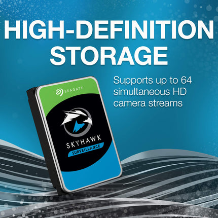 Seagate SkyHawk 4TB 3.5-inch SATA Surveillance HDD, 5400 RPM, 256MB Cache