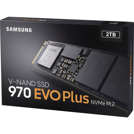Samsung 970 EVO Plus 2TB M.2 2280 NVMe SSD, PCIe 3.0 x4, Internal SSD Drive