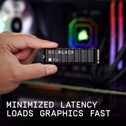 Western Digital WD_BLACK SN850X 2TB NVMe SSD with Heatsink, PCIe 4.0 x4