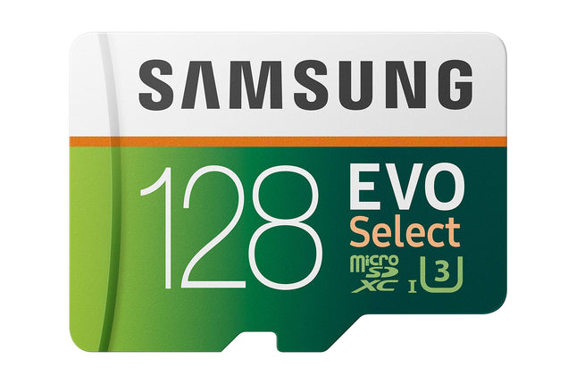 Samsung EVO Select 128GB microSDXC UHS-I U3 Up to 100MB/s Read Memory Card
