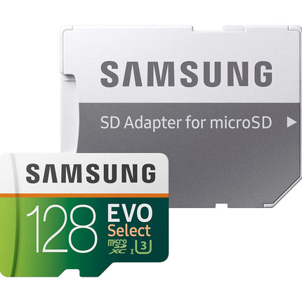 Samsung EVO Select 128GB microSDXC UHS-I U3 Up to 100MB/s Read Memory Card