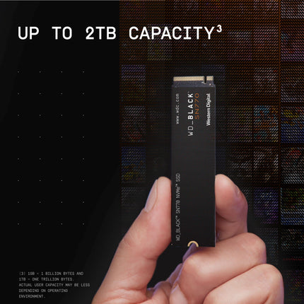 Western Digital WD_BLACK SN770 2TB NVMe SSD, PCIe 4.0 x4, Internal SSD