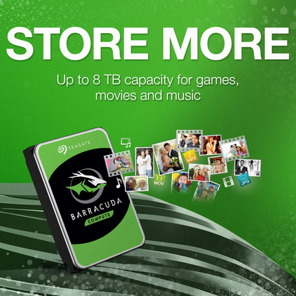 Seagate BarraCuda 4 TB 2.5 Inch Internal Hard Drive, 128 MB Cache SATA