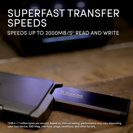 SanDisk Professional PRO-BLADE TRANSPORT 4TB USB-C Portable SSD 2000MB/s