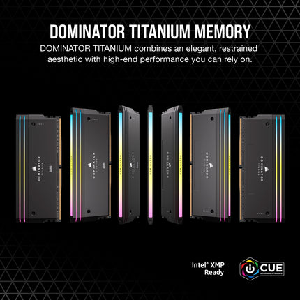 Corsair DOMINATOR TITANIUM RGB 96GB DDR5 RAM 6600MHz CL32 Desktop PC RAM