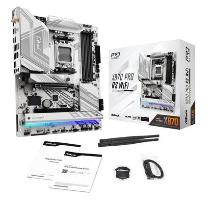 ASRock X870 Pro RS WiFi X870 AM5 ATX DDR5 USB4 PCIe 5.0 PC Motherboard
