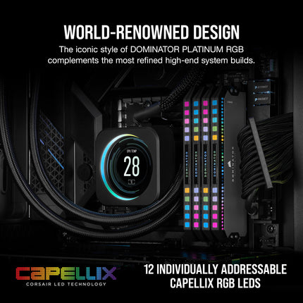 Corsair DOMINATOR PLATINUM RGB 64GB DDR5 RAM 5600MHz CL36 Desktop PC RAM