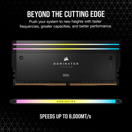 Corsair DOMINATOR TITANIUM RGB 96GB DDR5 RAM 6600MHz CL32 Desktop PC RAM