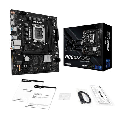 ASRock B860M-H2 Intel B860 LGA1851 DDR5 Micro-ATX Motherboard Core Ultra