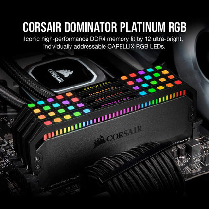 Corsair DOMINATOR PLATINUM RGB 64GB DDR4 3600MHz CL16 Desktop PC RAM Kit
