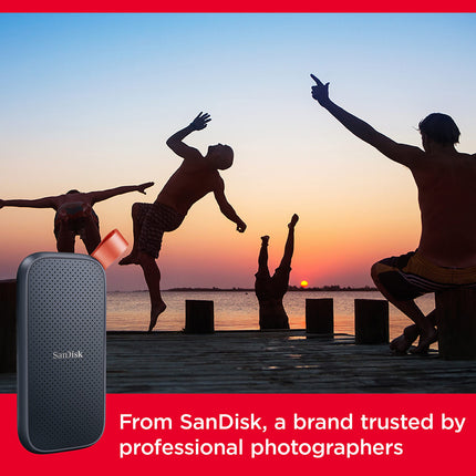 SanDisk Portable SSD 1TB USB-C External Solid State Drive 800MB/s Black