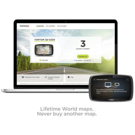 TomTom Car Sat Nav GO 6200, 6 Inch with Handsfree Calling