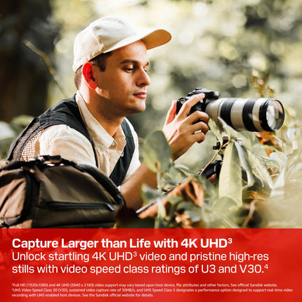 SanDisk Extreme PRO 128GB SDXC UHS-I U3 V30 Up to 250MB/s Read Memory Card