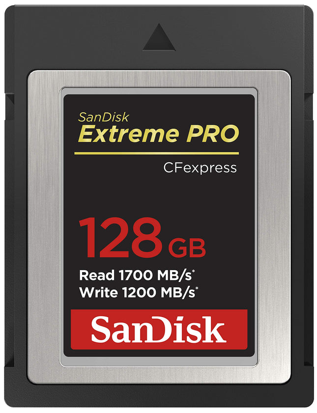 SanDisk Extreme PRO 128GB CFexpress Type B PCIe / NVMe Memory Card Black