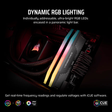 Corsair Vengeance RGB RS 32GB DDR5 RAM 5600MHz CL40 2 x 16GB DIMM RAM Kit