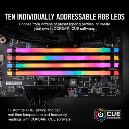Corsair Vengeance RGB PRO 16GB DDR4 RAM 3600MHz CL18 2 x 8GB DIMM RAM Kit
