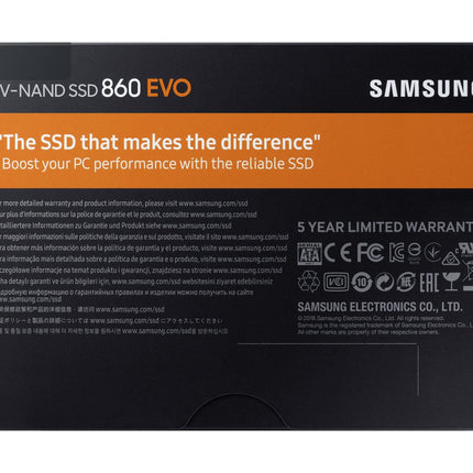 Samsung 860 EVO 500GB 2.5-inch SATA III SSD 550/520 MB/s for PC & Laptop