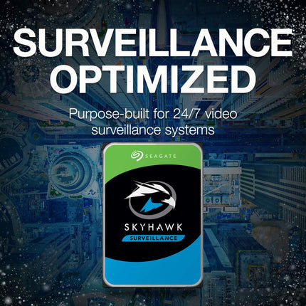 Seagate SkyHawk 4TB 3.5-inch SATA Surveillance HDD, 5400 RPM, 256MB Cache