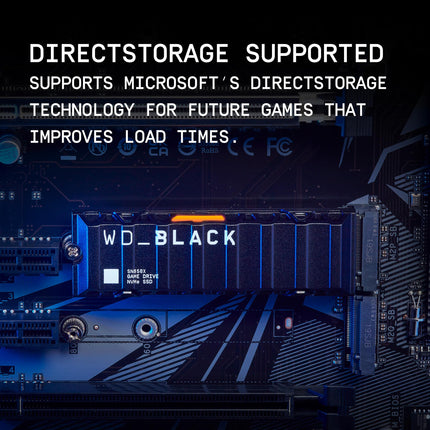 Western Digital WD_BLACK SN850X 4TB NVMe SSD with Heatsink, PCIe 4.0 x4