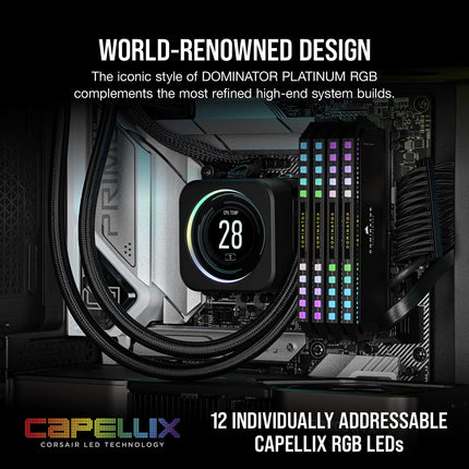 Corsair DOMINATOR PLATINUM RGB 64GB DDR5 RAM 5600MHz CL40 Desktop PC RAM