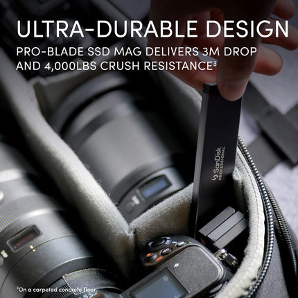 SanDisk Professional PRO-BLADE TRANSPORT 4TB USB-C Portable SSD 2000MB/s