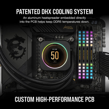 Corsair DOMINATOR PLATINUM RGB 32GB DDR5 5600MHz CL36 UDIMM Desktop RAM