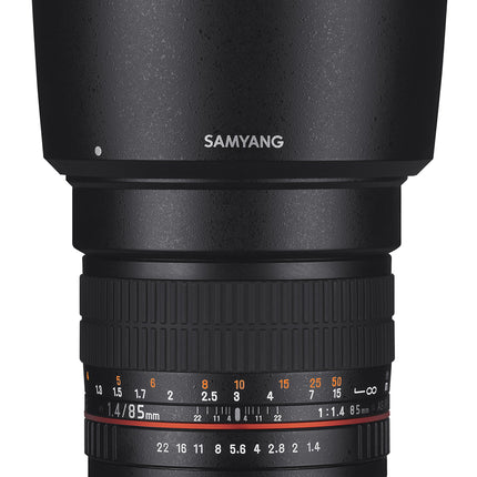 Samyang 85mm F1.4 AS IF UMC Canon EF-M Manual Portrait Prime Lens Black