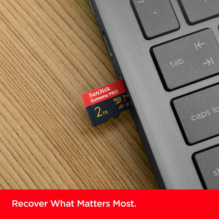 SanDisk Extreme PRO 2TB microSDXC UHS-I U3 V30 A2 150MB/s Write Memory Card