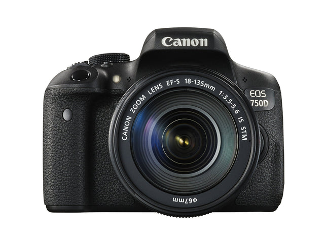 Canon EOS 750D 24.2MP APS-C DSLR Camera EF-S 18-135mm IS STM Kit Black