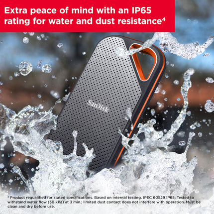 SanDisk Extreme PRO Portable SSD 2TB USB 3.2 Gen 2x2 External SSD 2000MB/s