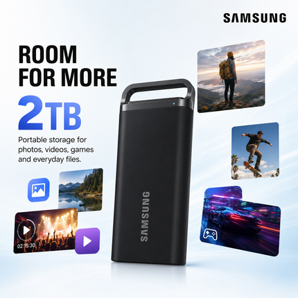 Samsung T5 EVO 2TB Portable SSD USB-C External SSD
