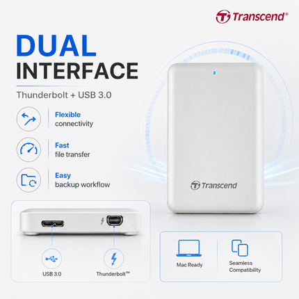 Transcend StoreJet 500 1TB Thunderbolt Portable SSD