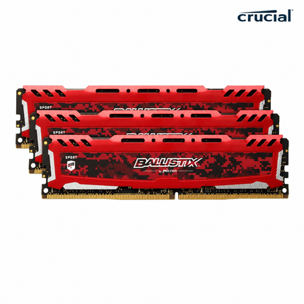 Crucial Ballistix Sport LT 32GB 4 x 8GB DDR4 2666MHz CL16 Desktop PC RAM