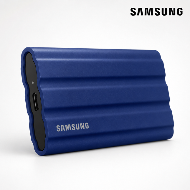 Samsung T7 Shield 1TB USB-C Portable SSD Blue