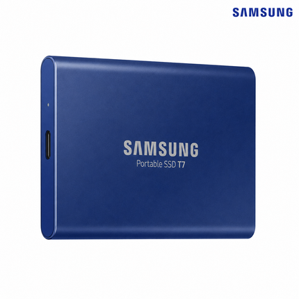 Samsung T7 2TB USB-C Portable SSD, Indigo Blue