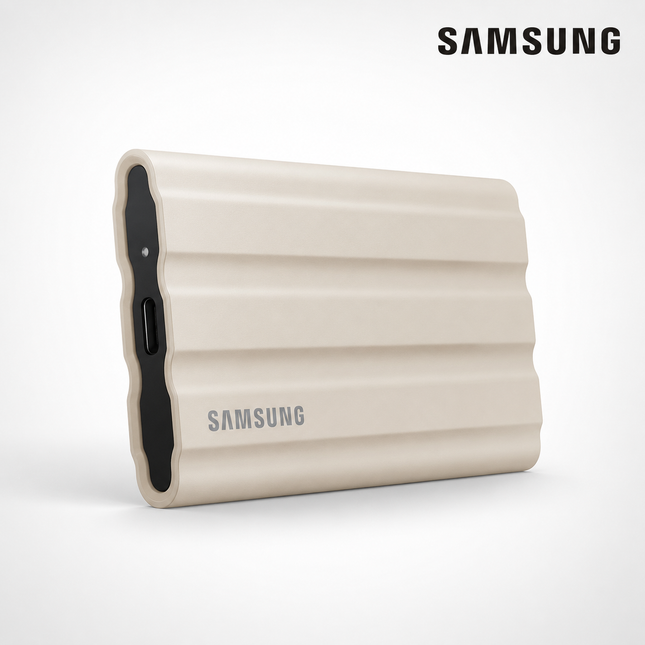 Samsung T7 Shield 2TB USB-C Portable SSD Beige