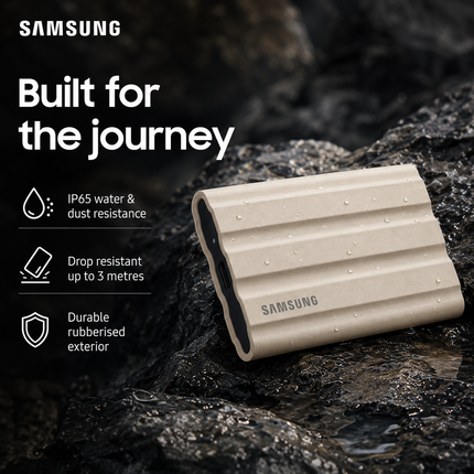 Samsung T7 Shield 2TB USB-C Portable SSD Beige