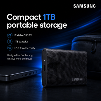 Samsung T9 1TB USB 3.2 Gen 2x2 Portable / External SSD