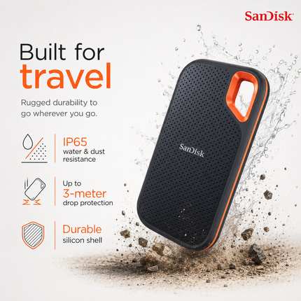 SanDisk Extreme Portable 4TB SSD USB-C External Solid State Drive