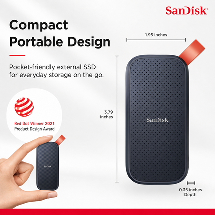 SanDisk Portable SSD 1TB USB-C External Solid State Drive