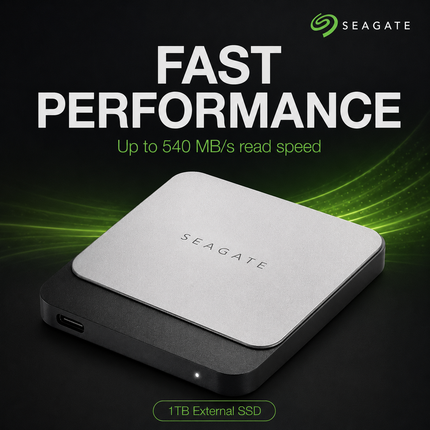 Seagate Fast SSD 1TB USB-C External Solid State Drive